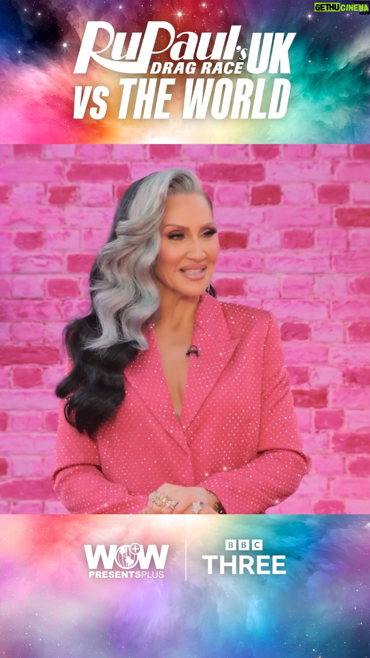 Michelle Visage Instagram - It’s the UK vs The World, apparently! 👀😂 New #DragRaceUK vs The World Series 2 is now streaming on @wowpresentsplus! @dragraceukbbc vs The World premieres Fridays on: 🌍 9PM UTC @wowpresentsplus worldwide ex. UK and Canada 🇺🇸 1PM PT/4PM ET @wowpresentsplus 🇬🇧 @bbcthree 🇨🇦 @cravecanada ‼️ Episode 1 streaming FREE on @wowpresentsplus in available territories, no subscription required!