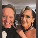 Michelle Visage Instagram - What an hono(u)r to not only host the green (!) carpet at the @olivierawards but to present the final award, Best New Musical with one of my favorite actors and friend @richard.e.grant CONGRATS to all of the nominees and winners! What a night surrounded by all that talent 🤯 I’m wearing @davidkomalondon with Koma boots Hair @haircraigmarsden Make up @samglamuk Hair color @bradbakerhair Earrings @swarovski Eternity Ear cuff @melindamaria_jewelry Scent Mr Sam by @penhaligons Eyewear @marcjacobs for @specsavers