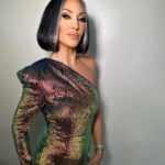 Michelle Visage Instagram - She bobs!!! Latest look on #dragracedownunder @haircraigmarsden @makeupwith_leyla @artconn2 @bronxandbanco dress @louboutinworld shoes