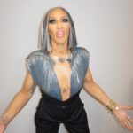 Michelle Visage Instagram - This look was 🔥 @dragraceukbbc Hair @haircraigmarsden Beat @samglamuk Style @laurysmith Wearing @studiotayfunkaba Necklace and bracelet @lucyquartermainedesigns Last slide: women need to do chest day. Don’t skip it! Pecs by my hard ass work put in lifting weights 6 days a week. Don’t give up on yourself, it’s never too late to start!
