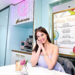 Michelle Vito Instagram – my fave time? pamper time 🌸 
@cathyvalenciaskinclinic @cathyvalencia
