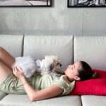 Michelle Vito Instagram – Those staycations where we can bring our fur babies along are the best. 🐾  We definitely had a great time! @bhotelqc 🤍

Wearing: @guess #guessph