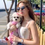 Michelle Vito Instagram - when your dog is more fashionista than you. 🤷🏼‍♀️