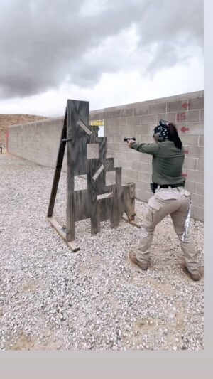 Michelle Waterson-Gomez Instagram - Working irons today at the range!!! Thank you @d3defense for the work!