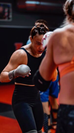 Michelle Waterson-Gomez Instagram - Dangerous because of my crew. Couldn’t be more grateful 🙏 thank you from the bottom of my heart for giving me your time, blood, sweat and tears! SEPT 23!!! Let’s go!!! @hollyholm @lydiapwarren @tevindyce @cagefightinghippiewitch @28riccanalesthejag @butters_125 @talie.pain thank you @abqphotos for these shots 📸