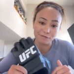 Michelle Waterson-Gomez Instagram - New @ufc GLOVES!! What you think!? Fits kind of snug, so once I break him in, I’ll let you know how I like them!