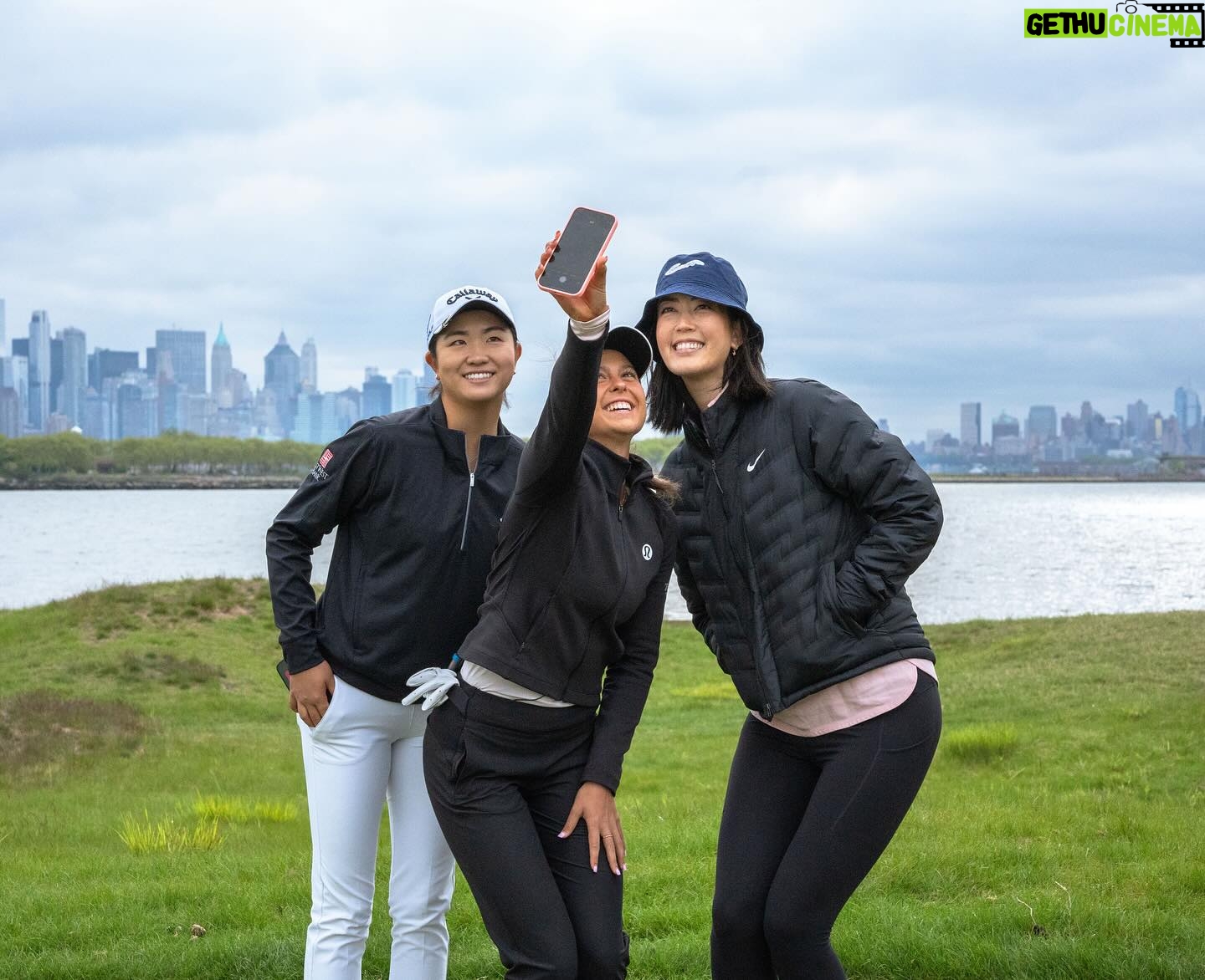 Michelle Wie Instagram - #TeamMizuho is back at @libertynationalgc! Going back to the course for the #MizuhoAmericasOpen is definitely going to hit differently. This year @mizuho.americas is giving even more opportunity for women in sports as they increased the purse size and will be launching the inaugural DrivHER Summit, which will be a full day dedicated to leadership training for members of @girlsinclongisland. Less than 2 weeks until the women tee off! #ThisIsMizuho @mizuholpga