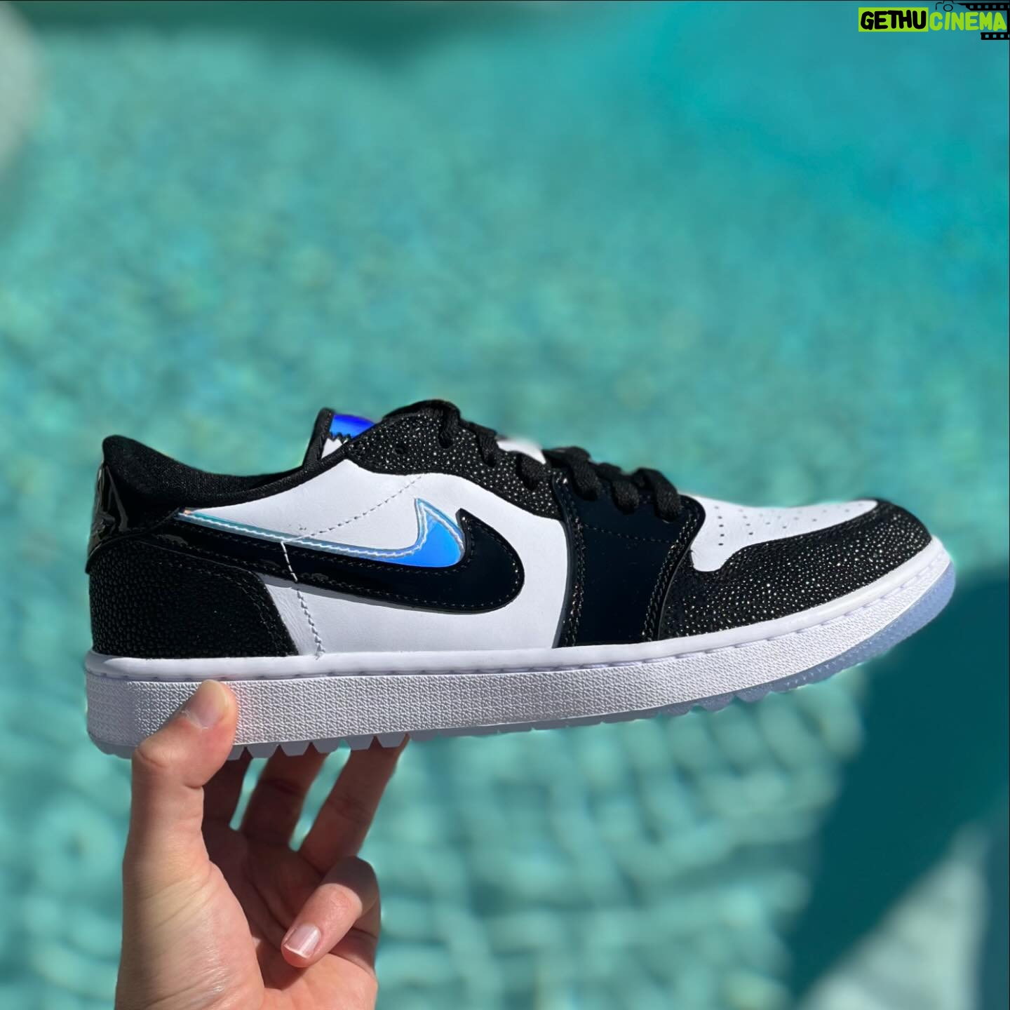Michelle Wie Instagram - Happy Masters Week! So honored to be part of the @nike design team for the 2024 ANWA/Masters NRG pack. The theme of these shoes were Metamorphosis…as we see players being transformed by the beautiful and massive stage that is Augusta National. Was so fun to be creative and show my design to you all. The Nike footwear team is so insanely talented, and it’s such an honor to learn from them. @nike @jumpman23