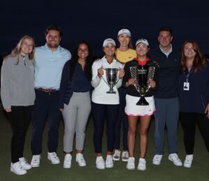 Michelle Wie Instagram - Words just can’t describe this week…just WOW. 

Huge congrats to @rosezhang and @yana54lv for your incredible play this week. The future is so so so bright with these two. 

@mizuho.americas , thank you so much for your vision for this week. This has been a purpose driven event from beginning to elevate the women’s game and to advance the next generation. And everything that @mizuho.americas has done this week has proven that. Thank you for having me be a part of this week and for being such an amazing partner. 

@excelsm FAMILY!!!! You guys are JUST THE FREAKING BEST!! The Excel team are the real MVP’s of this week!!!

Thank you to the Fireman family for letting us play on your amazing creation that is @libertynationalgc . Iconic venues are a huge part of elevating the women’s game and thank you for having the women play on the big stage. 

Thank you to the @ajga for being such a great partner and providing us with 24 incredible juniors. They all were so eager to learn and they impressed everyone with their play! 

To my @lpga_tour family, thank you thank you for everything you do. To the players, I loved seeing you all and thank you to the players who signed up for the “Big Sister” program this week. 

Thank you @delta @workday_sports @pitchbookdata @hmhnewjersey @lagolf @nike for coming in and supporting this event as well! 

This event was truly a team effort and couldn’t have been possible without everyone involved.