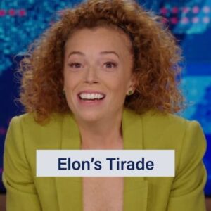 Michelle Wolf Instagram - There's a big difference between blackmailing you and just not liking you, Elon. @michelleisawolf