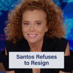 Michelle Wolf Instagram - If we let you stay in Congress, you have to start bringing us better tea, George Santos! @michelleisawolf