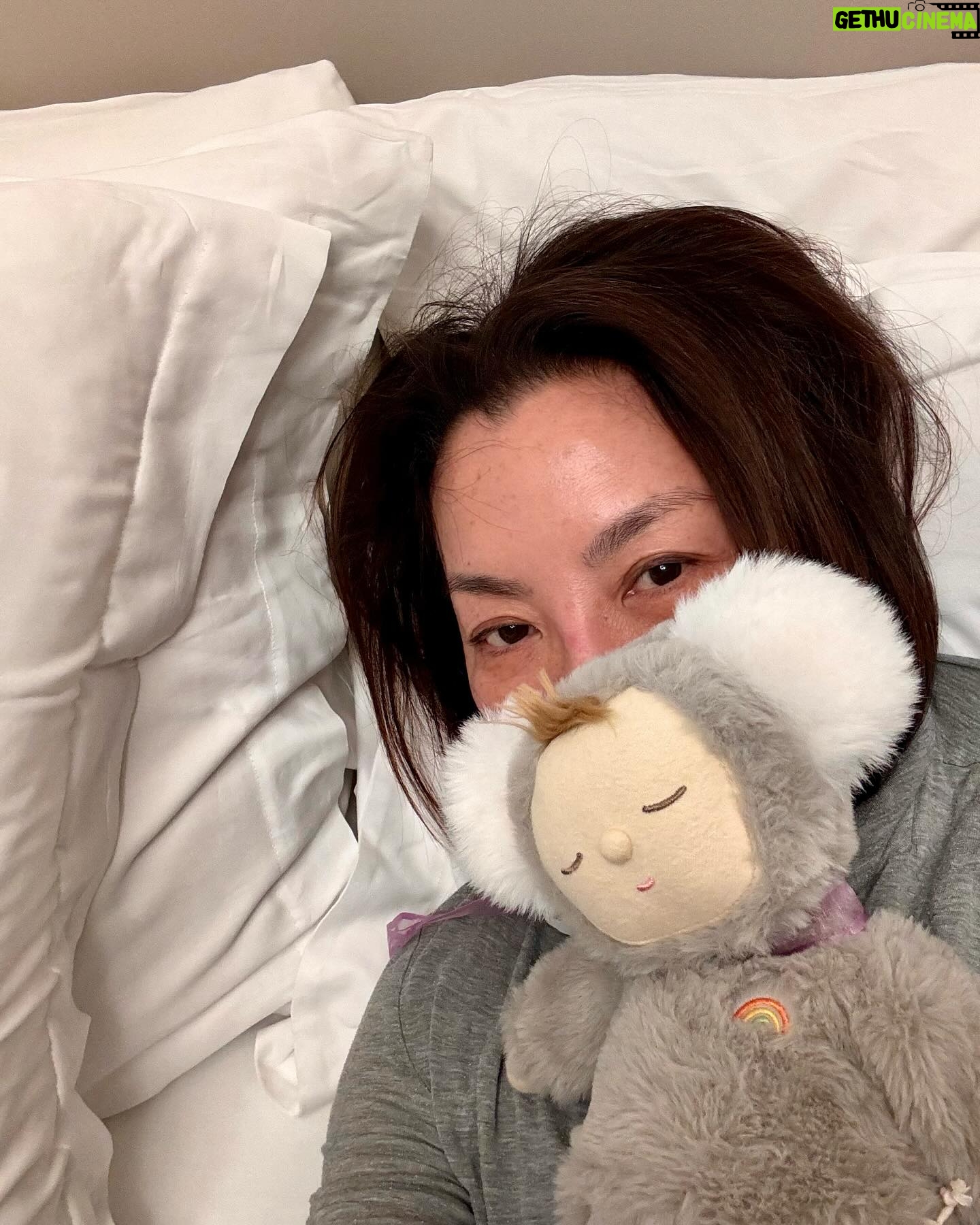 Michelle Yeoh Instagram - With my little baby doll and reading my favourite book 💖✨