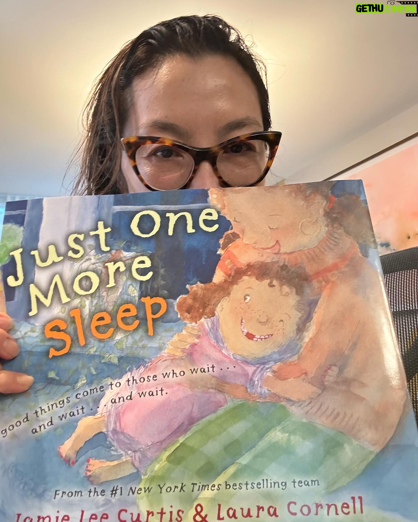 Michelle Yeoh Instagram - With my little baby doll and reading my favourite book 💖✨