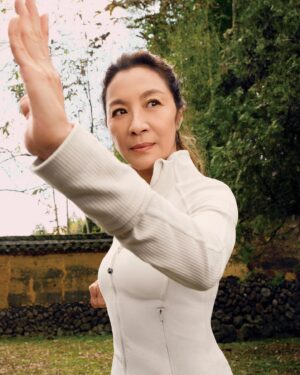 Michelle Yeoh Instagram - Spring begins when our mind meets our body. Having our own inner spring all year round is our very own superpower. @lululemon