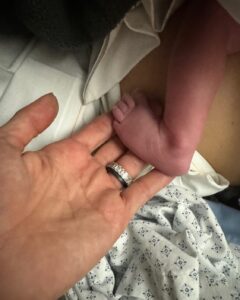 Michelle Yeoh Instagram - A little miracle on the first day of 2024 ❤️✨ we are so truly blessed… can’t tell u how happy I am for this very very special bundle of joy ❤️✨