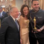 Michelle Yeoh Instagram – More joyful moments from beautiful family to the amazing Chef Massimilliano our Four Seasons friends in geneva