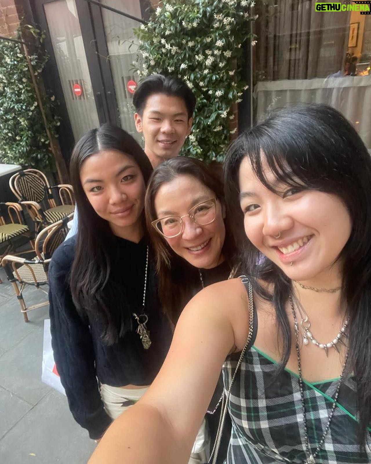 Michelle Yeoh - 103.2K Likes - Time flies and so blessed with my beautiful godchildren 😍😍😍🌹
