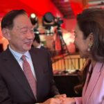 Michelle Yeoh Instagram – Very happy to be back and meet so many old friends and the new ones too! 🥰✨🥂 Thank you @HSBC for inviting me to their Global Investment Summit in Hong Kong.