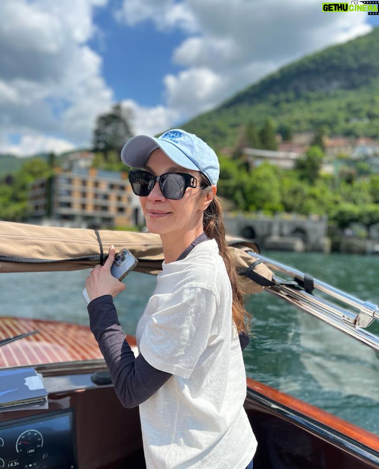Michelle Yeoh Instagram - Love being on the boat… thank heavens for the lovely weather 😎