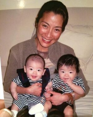 Michelle Yeoh Instagram - Time flies and so blessed with my beautiful godchildren 😍😍😍🌹