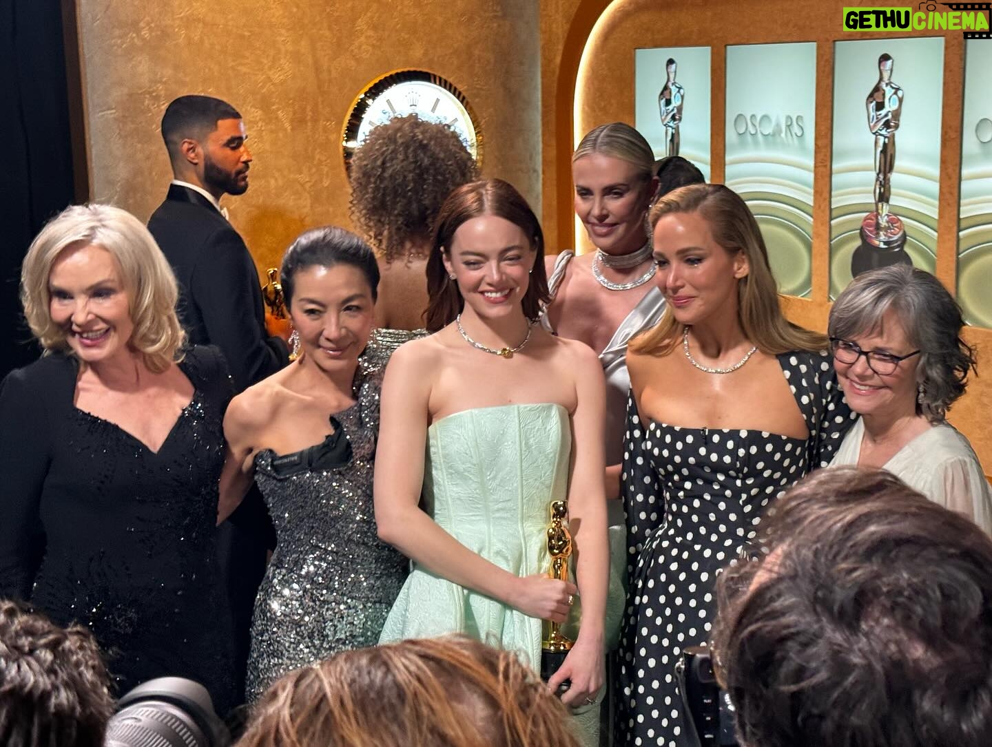 Michelle Yeoh - 307K Likes - Congratulations Emma!! I confused you , but I wanted to share that glorious moment of handing over Oscar to you together with your best friend Jennifer!! She reminded me of my Bae Jamie Lee Curtis ♥️✨ always there for each other!! 😘😘😘