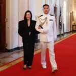 Michelle Yeoh Instagram – Thank you my amazing team! ✨
Hair: @renatocampora
Makeup: @sooparkmakeup
Styling / Suit: @balenciaga
Shoes: @rogervivier
Watch: @richardmille
Earrings: @official_mikimoto