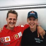 Mick Schumacher Instagram - Friendship from one generation to the next. . 📸 Mick Schumacher and Sebastian Vettel by @raceofchampions . . . . . #michaelschumacher #mickschumacher #sebastianvettel #raceofchampions #thereisstillaracetowin