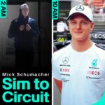 Mick Schumacher Instagram - A race weekend in the life. 👀 Behind the scenes with @mickschumacher as he takes his all important simulator work in Brackley to the track. 💪 Head to our link in bio for the full video. 📲
