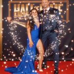 Mickie James Instagram - No place is rather be than by your side. Had to represent the #1 GM for the #1 show in sports entertainment because everything is better in blue. 💙 Congratulations to all the inductees. What an incredible night?! I was honored to be there with so many friends and legends. And big Congratulations to my hubby @nickaldis on your very 1st Wrestlemania . I love to see you finally shine where you have always belonged. I love you! Suit: @nasir_suits Dress: @adolfocanaca Styled by @aristidesfashion #Her Ring @headlinebymm @mckenzienmitchell #wwe #halloffame #wrestlemania #wwehof #redcarpet #redcarpetfashion
