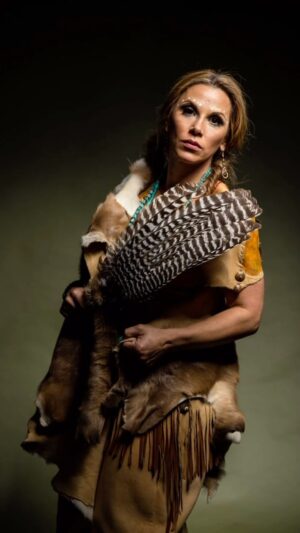 Mickie James Instagram - 11/30. The last day of #nativeamericanheritagemonth so I wanted to take a moment and share these photos from a shoot I did a while back ago for @richmondmag with my friend @kennystockmanphotography . My Native name given to me as a young girl is “FreeSpirit” by our medicine woman,my aunt. It has served me well. I am always proud of my heritage and traditions. I’ve been so fortunate to do so much & I am always humbled & honored to represent my tribe and my native family whenever I can. Can you hear us.? We are here. Can you see us? We are still here. We have always been here. We will always be here. ♥️🦅🦬

#throwbackthursday #throwback #nativepride #nativewoman #nativewomen #nahm #native #mattaponi #mattaponitribe #mattaponireservation #mattaponistrong #mattaponiriver #warrior #nativewarrior #nativewarriorwomen #nativewarriors #nativereels #nativeamerican #FreeSpirit