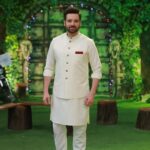 Mikaal Zulfiqar Instagram - Great fun on @jeetopakistan_ary tonight Wearing @shaffer.store @gracefabricsint styled by @raoalikhan