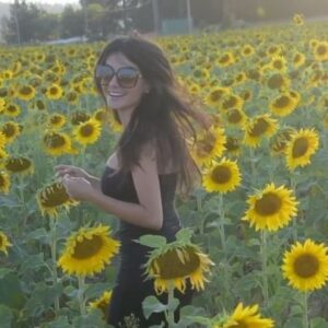 Mikaela Hoover Instagram - Drove my truck to the most magical sunflower field last night