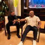 Mike Tyson Instagram - Always a great time with @davidblaine and Al Pacino