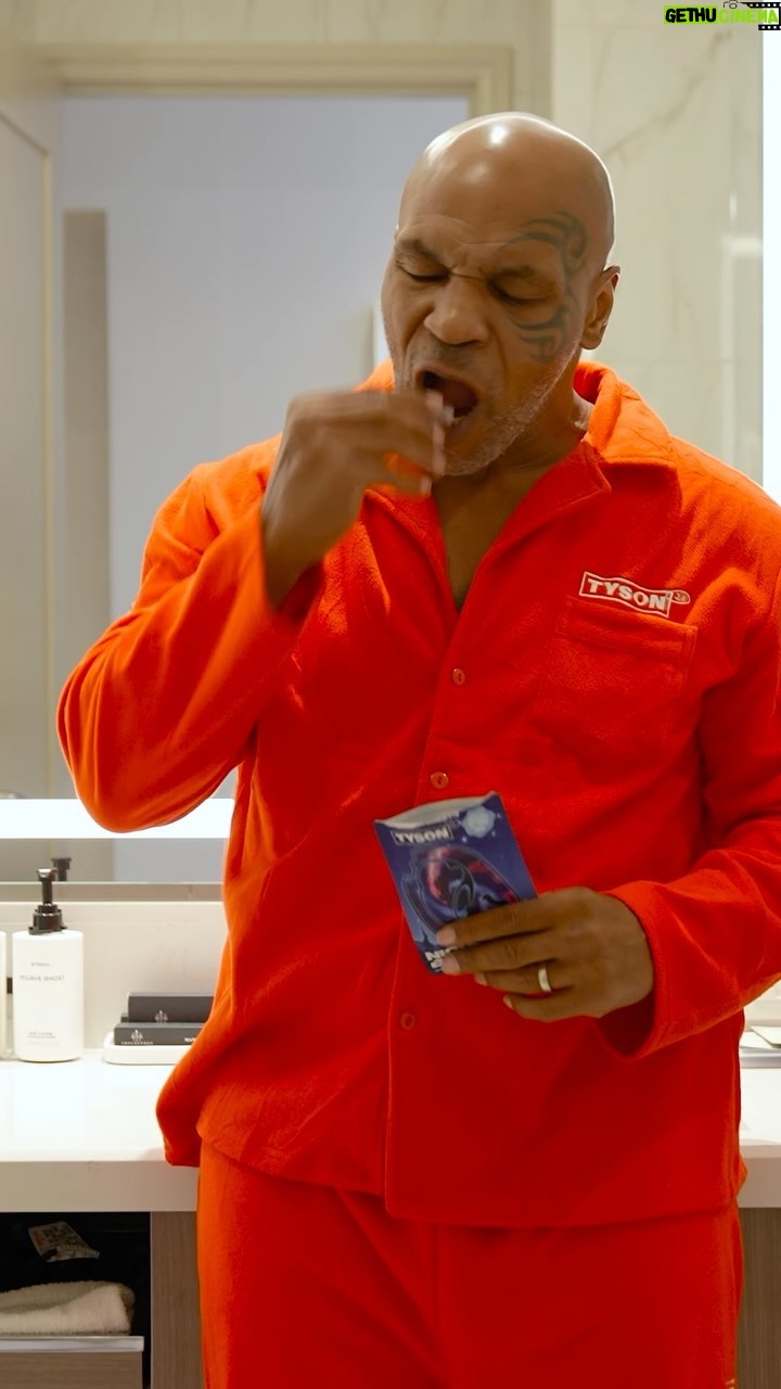 Mike Tyson Instagram - Savoring Mike’s “Night Bites”👂💤 The only time you’d let @miketyson knock you out! 🥊