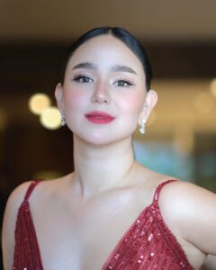 Mikee Quintos Instagram - Another natural light shot for my beautiful muse @mikee for #GMABall2023 Hair by @hairsetbydoms Gown by @anthonyramirez_official #PaulUnatingMakeUp #MikeeQuintos #Celebrity #Ball #GmaBall #PeautyBeauty #CalltimeBlush #SultryLook #GalaNight