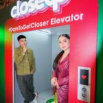 Mikee Quintos Instagram - Two years full of moments that push us to #DareToGetCloser with each other will only get even more Ama-Zinc from now! After watching the #CloseUpxDonbelle music video for @adadieee’s rendition of #CloserYouAndI, we just had to recreate that eLOVEator moment!! Go listen to it now! Happy streaming!! 😄