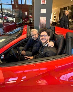 Mikhail Varshavski Instagram - With hard work, childhood dreams can come true 🙏🏼🥲 Feeling beyond blessed to be able to share this moment with my father—  Not long ago we were immigrants on welfare behind dealership windows saying “maybe one day” ❤️ I hope @thebearpup likes it 🐻 #ferrari @wideworldferrari @lease_doctor