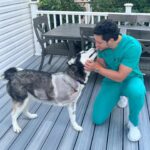 Mikhail Varshavski Instagram - 💔 My little @roxy.husky is now a three-legged pup and at first we were devastated but she’s got a true warrior spirit and is already hoping around like a bunny 🥹❤️ #husky