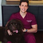 Mikhail Varshavski Instagram - Wishing my best friend the happiest of all birthdays ❤️🐻🎉 It’s hard to explain how much a dog can mean to someone. But this 140-pound floof truly has gotten me through some of my hardest times. Love you @thebearpup Happy 6th bday my sweet boy! 🦴🎉 #newfie