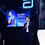 Mikhail Varshavski Instagram - Thank you so much to @abbottglobal for having me at #CES2023 to help unveil their new immersive mixed-reality blood donation experience. I am thrilled to see how their partnership with @bcabloodcenters is revolutionizing #blooddonation and engaging a younger generation to give blood. Go to http://BeThe1Donor.com/CES for more information and to see when this technology will be coming to a city near you to donate. #AbbottPartner #HumanPoweredHealth #GiveBloodGetBack