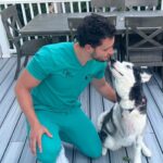 Mikhail Varshavski Instagram - 💔 My little @roxy.husky is now a three-legged pup and at first we were devastated but she’s got a true warrior spirit and is already hoping around like a bunny 🥹❤️ #husky