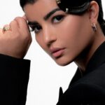 Mila Alzahrani Instagram - Quatre Radiant Edition ring, Quatre Classique clip earrings and hoop earrings, ear cuffs @boucheron @voguearabia Photo: Michel Takla Style: Polina Shabelnikova Hair: Ivan Kuz Makeup: Michel Kiwarkis Production: Dinika Govender
