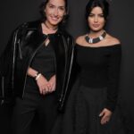 Mila Alzahrani Instagram - From the 2024 Kering Women in Motion Awards Official Dinner wearing the latest creation by @Boucheron- a beautiful Black Torque inspired by Icelandic Waters. Jewelry: @boucheron Dress: @_labeso Stylist: @osamachabbi Makeup: @giuliacohen Hair: @alexis.parente Management: @wearehalocollective
