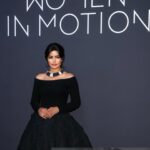 Mila Alzahrani Instagram - From the 2024 Kering Women in Motion Awards Official Dinner wearing the latest creation by @Boucheron- a beautiful Black Torque inspired by Icelandic Waters. Jewelry: @boucheron Dress: @_labeso Stylist: @osamachabbi Makeup: @giuliacohen Hair: @alexis.parente Management: @wearehalocollective