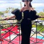 Mila Alzahrani Instagram - In @festivaldecannes with my lovely Family @boucheron attending #KILLERSOFTHEFLOWERMOON Thanks for an amazing team 💕 Jewellery: @boucheron Stylist @rawankattoa Photographer: @davide._.corona_ Dress @nihanpeker Hat @farouk_chekoufi @maisonvirginieparis Make Up @giuliacohen @yslbeauty Hair @alexis.parente Management @wearehalocollective @zeenazaiid