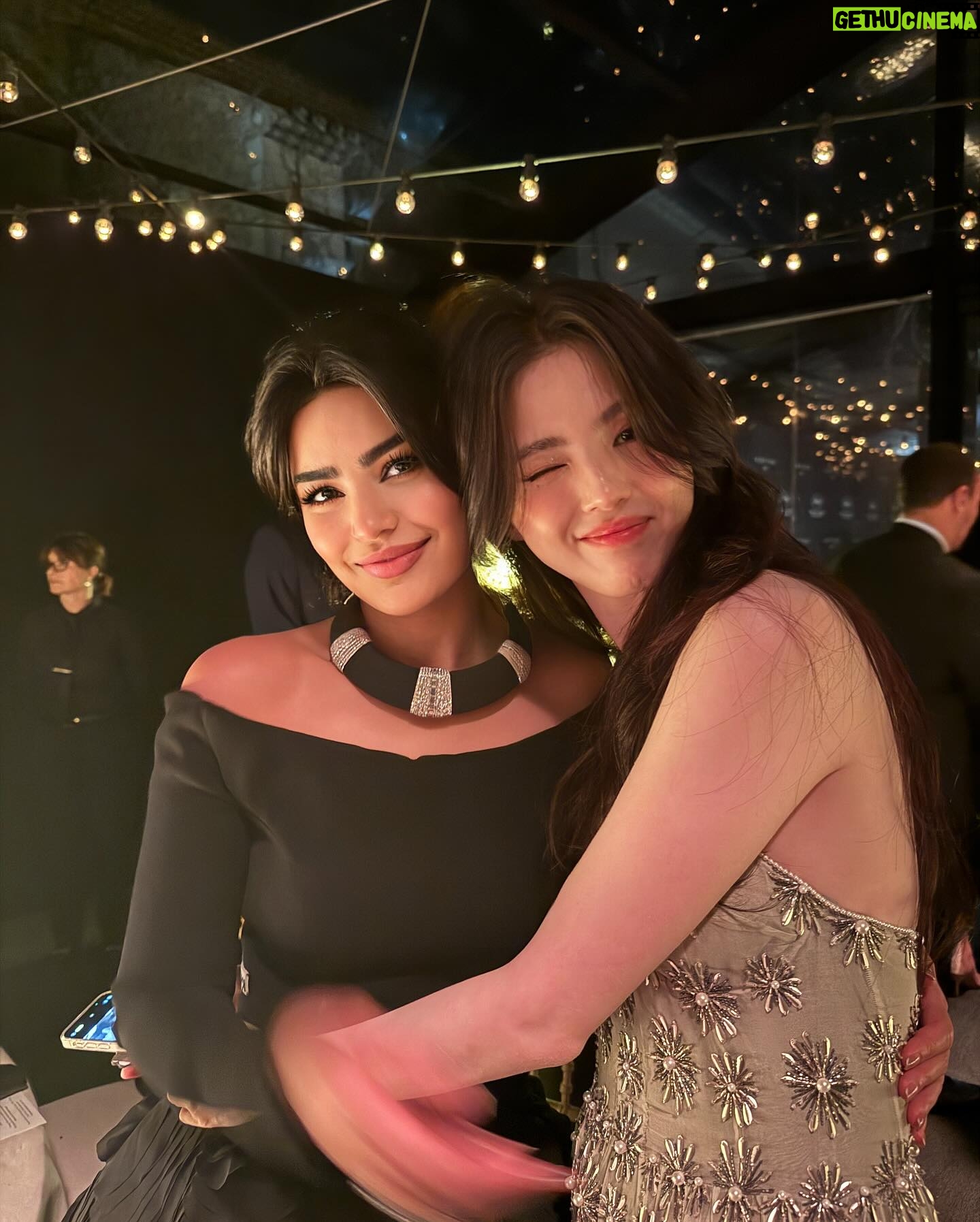 Mila Alzahrani Instagram - From the 2024 Kering Women in Motion Awards Official Dinner wearing the latest creation by @Boucheron- a beautiful Black Torque inspired by Icelandic Waters. Jewelry: @boucheron Dress: @_labeso Stylist: @osamachabbi Makeup: @giuliacohen Hair: @alexis.parente Management: @wearehalocollective