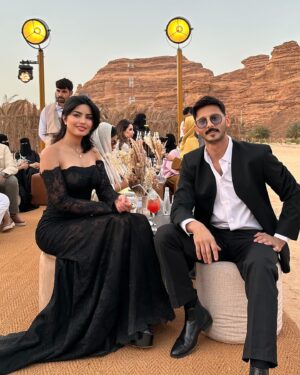 Mila Alzahrani Instagram - An enchanting evening under the mesmerizing skies of AlUla✨at @ramikadi spectacular fashion show.
‎‏It was an honor to wear one of his exquisite designs, making me feel unique and beautiful.✨♥️
 
‎‏The lights, the music, and the creativity I witnessed tonight were unforgettable. 
Thank you, @alulamoments and @ramikadi , for this extraordinary experience!