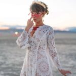 Milana Vayntrub Instagram – Married my husband in front of the temple he built. 
Our impromptu rabbi @elienblue had us exchange pink sunglasses under a chuppah held by irl spirit guide @michaelawat and lifelong friend @alina.greenbergla and their perfect partners. 

Thank you to the ladies at @zimmermann for helping me find a dress that was miraculously an extension of the temple. And thank you to @alicyn for the crown! 

Photos by the trusty, dusty and talented @svetolov. 

Special shout-out to @ajsalty who we couldn’t and wouldn’t have done it without. Love you. Thank you.