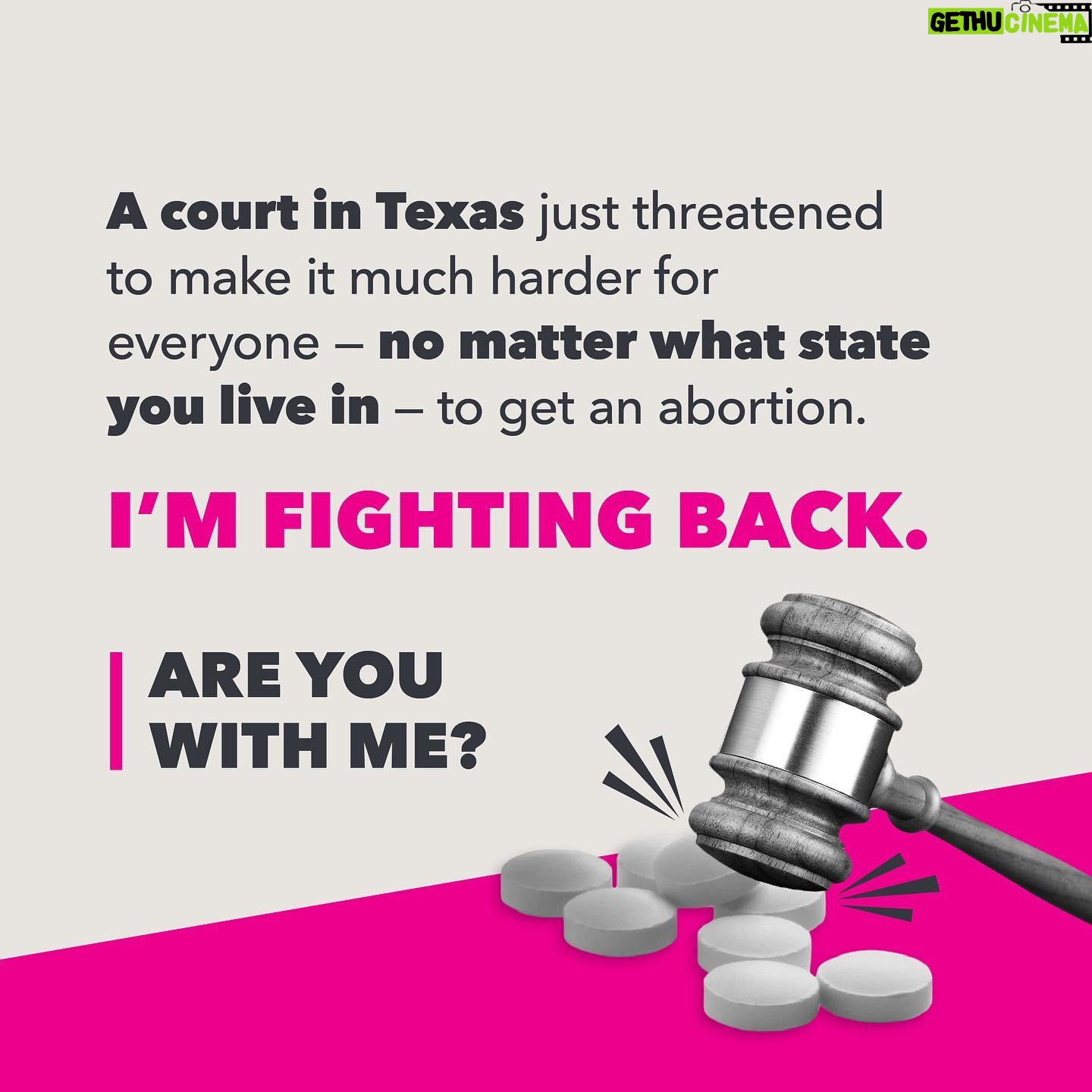 Milana Vayntrub Instagram - Access to mifepristone — one of two drugs commonly used in a medication abortion — was just threatened nationwide by ONE federal judge in Texas, despite 22 years of FDA approval. The weaponization of our judicial system should disturb us all. #bansoffourbodies