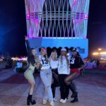 Millie Court Instagram - CANT BELIEB MY BBY BOY JUSTIN CAME OUT 🥹😩😭 weekend has been MADE. Full outfit @whitefoxboutique & tysm for the BEST weekend ly guys !!!! 🫶🏼🎡🎟️🌵💖ad Discount code is MILLIEGRACE